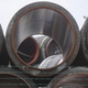 Unused segments of the Nord Stream pipeline lay in Germany’s Port of Mukran.
